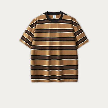 Men Striped Fashion Sleeve T-shirt