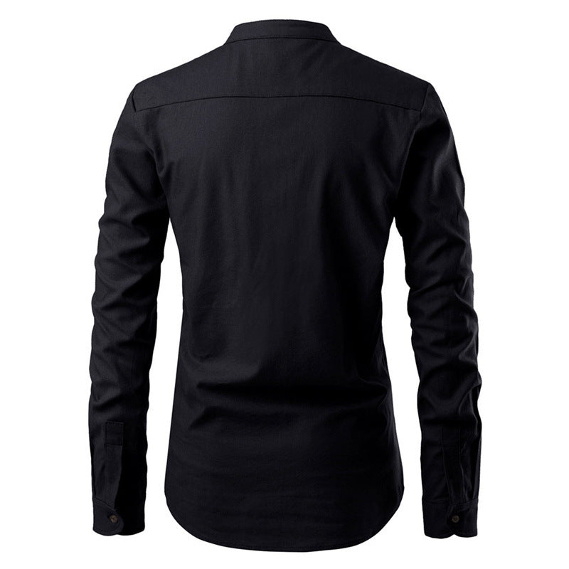 Men Slim Long Sleeve Dress Shirt