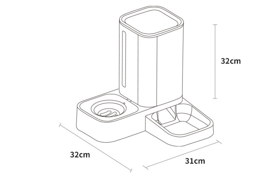 Pet Automatic Double Storage Bowl