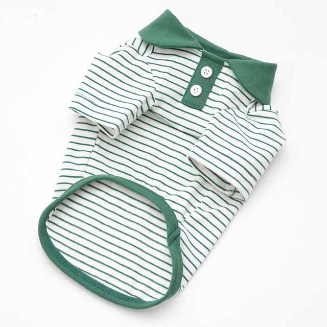 Pets Striped polo shirt Clothes