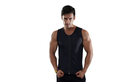 Fitness sports sweat sweat zipper vest