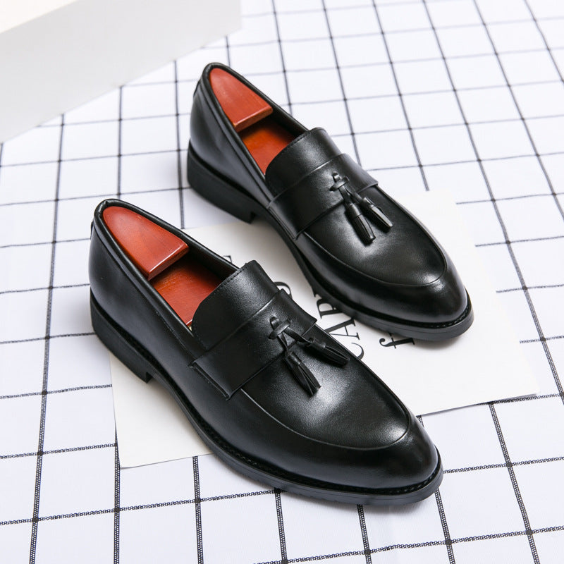 Men Classic Leather Wedding Dress Loafers