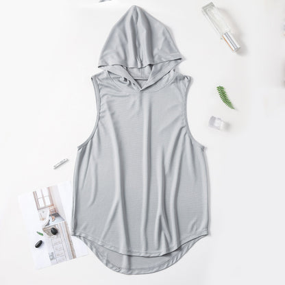 Men  Fashion Hooded Fitness Vest