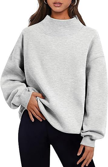 Women  Loose Tops Round Neck Hoodie  Clothing