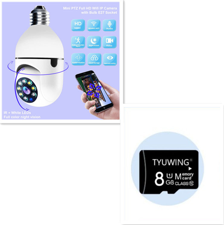 1080P WIFI Alarm Monitor Bulb Camera