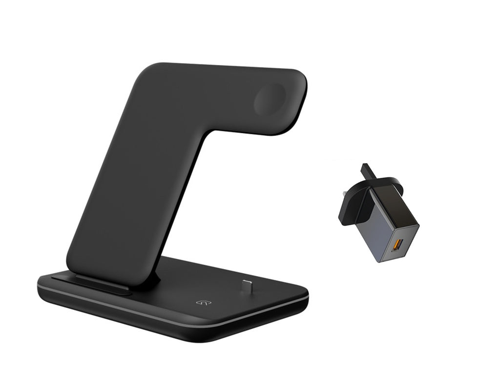 3 In 1 Mobile Phone Watch Wireless Charger Stand