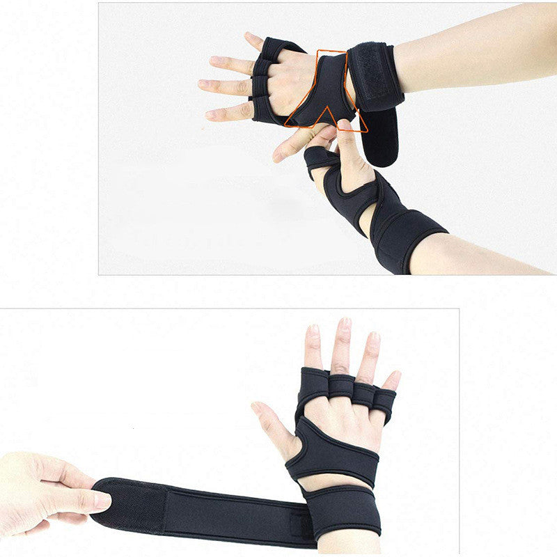 Non-slip Silicone Sports Half Finger Gloves