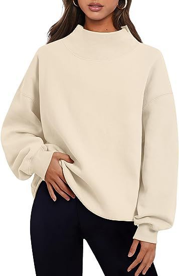 Women  Loose Tops Round Neck Hoodie  Clothing