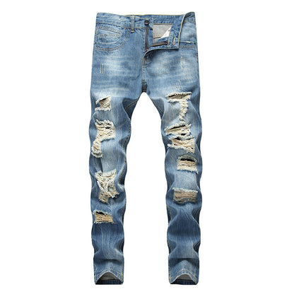 Men Fashion Ripped Cool Jeans