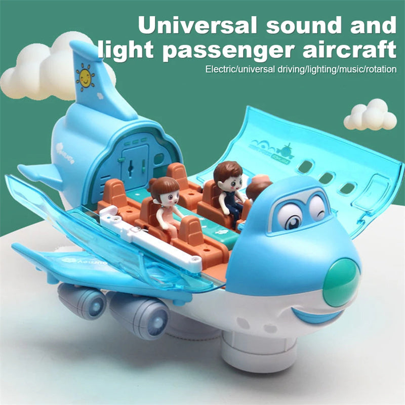 Kids 360 Rotating Electric LED  Airplane Toy