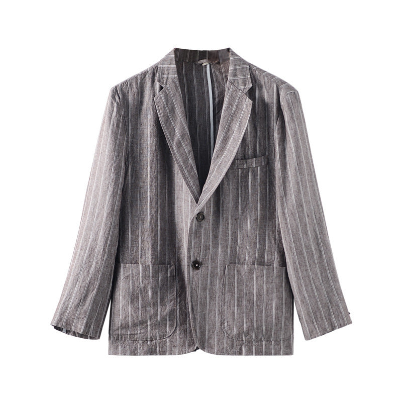 Men Fashion Striped Casual Jacket