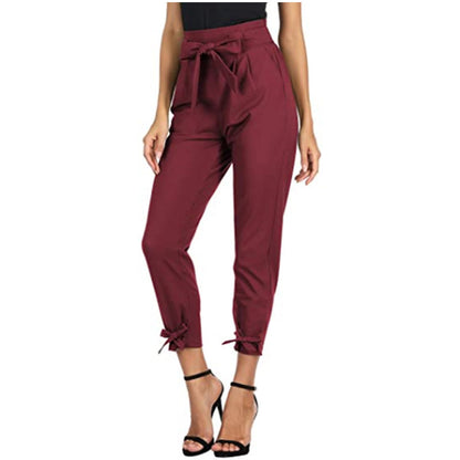 Women  Lace Up  Loose Fitting Trousers